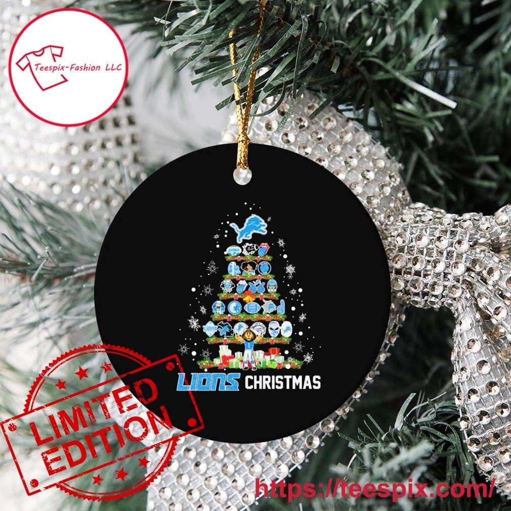 Detroit Lions Love Christmas Tree 2023 Ornament - Teespix - Store Fashion  LLC