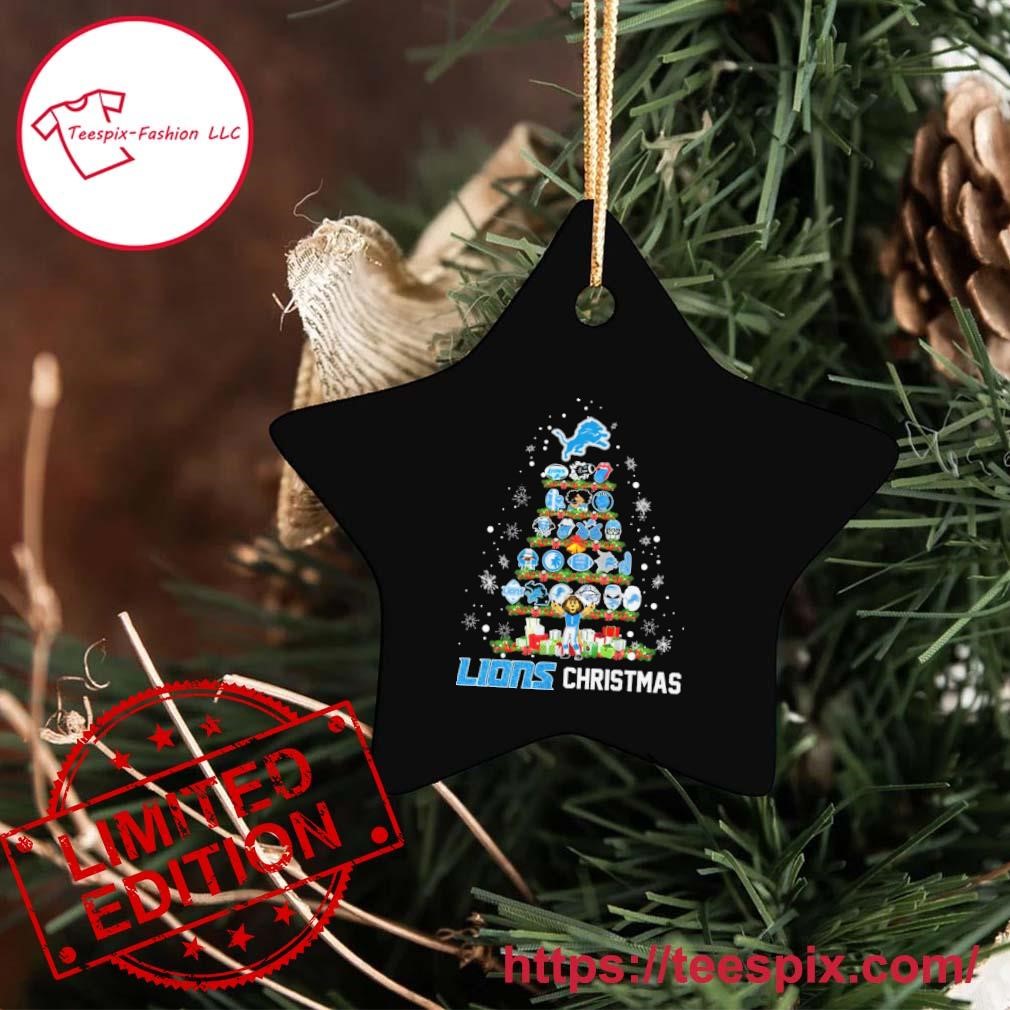 Detroit Lions Love Christmas Tree 2023 Ornament - Teespix - Store Fashion  LLC
