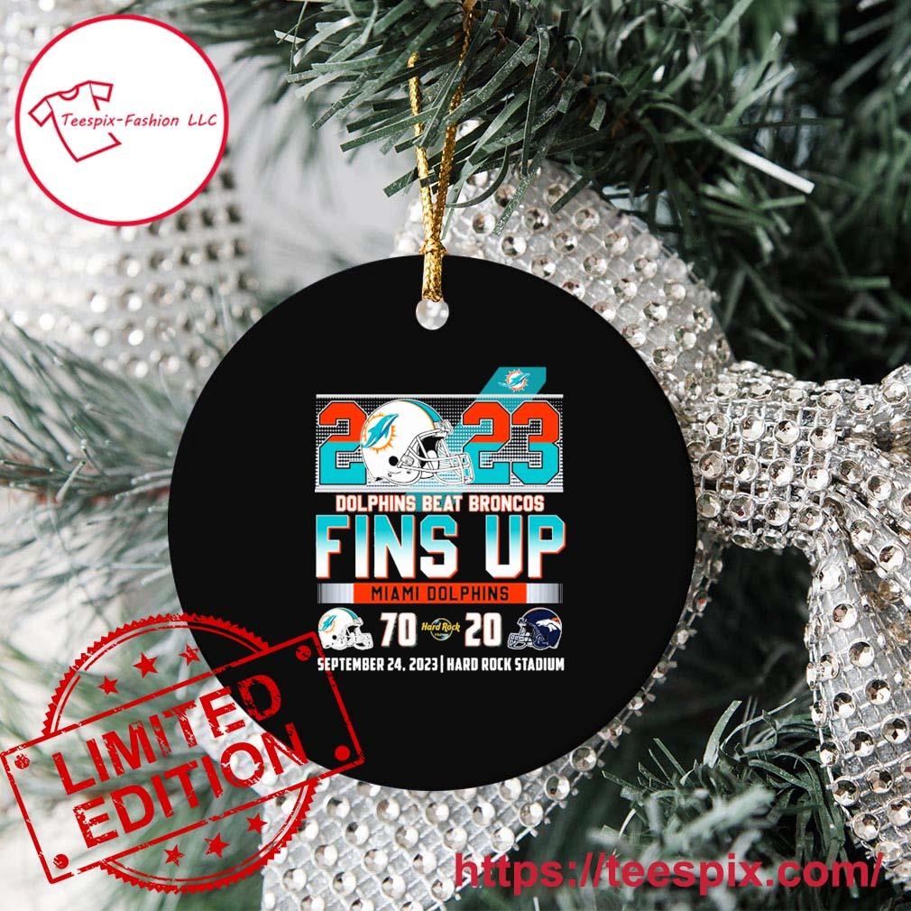 Denver Broncos Christmas Merry Christmas Circle Ornament