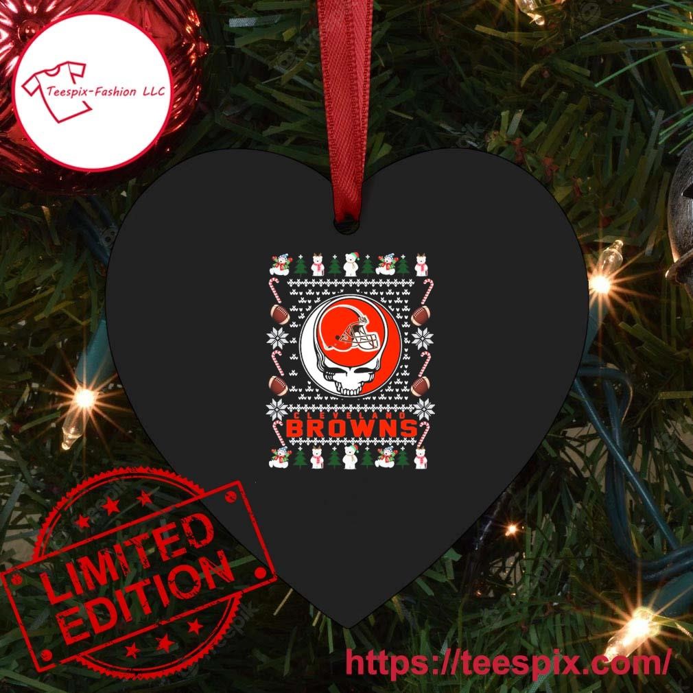 Official cleveland browns grateful dead ugly christmas shirt