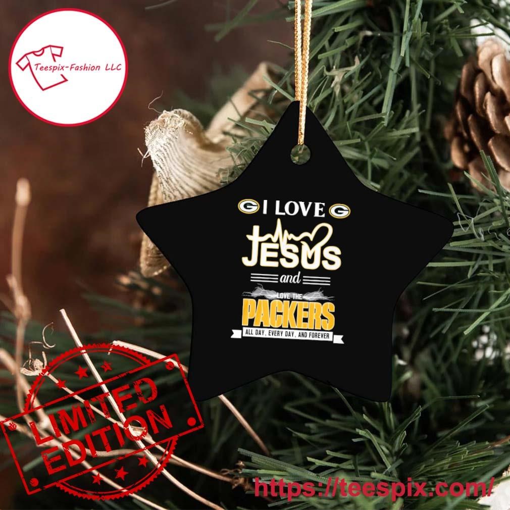 I love Jesus and love the Green Bay Packers all day every day and forever  logo shirt, hoodie, sweater, long sleeve and tank top