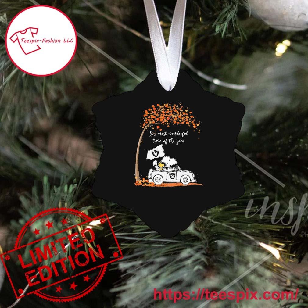 It's Most Wonderful Time Of The Year Peanuts Snoopy And Woodstock Las Vegas  Raiders On Car Shirt, hoodie, sweater, long sleeve and tank top