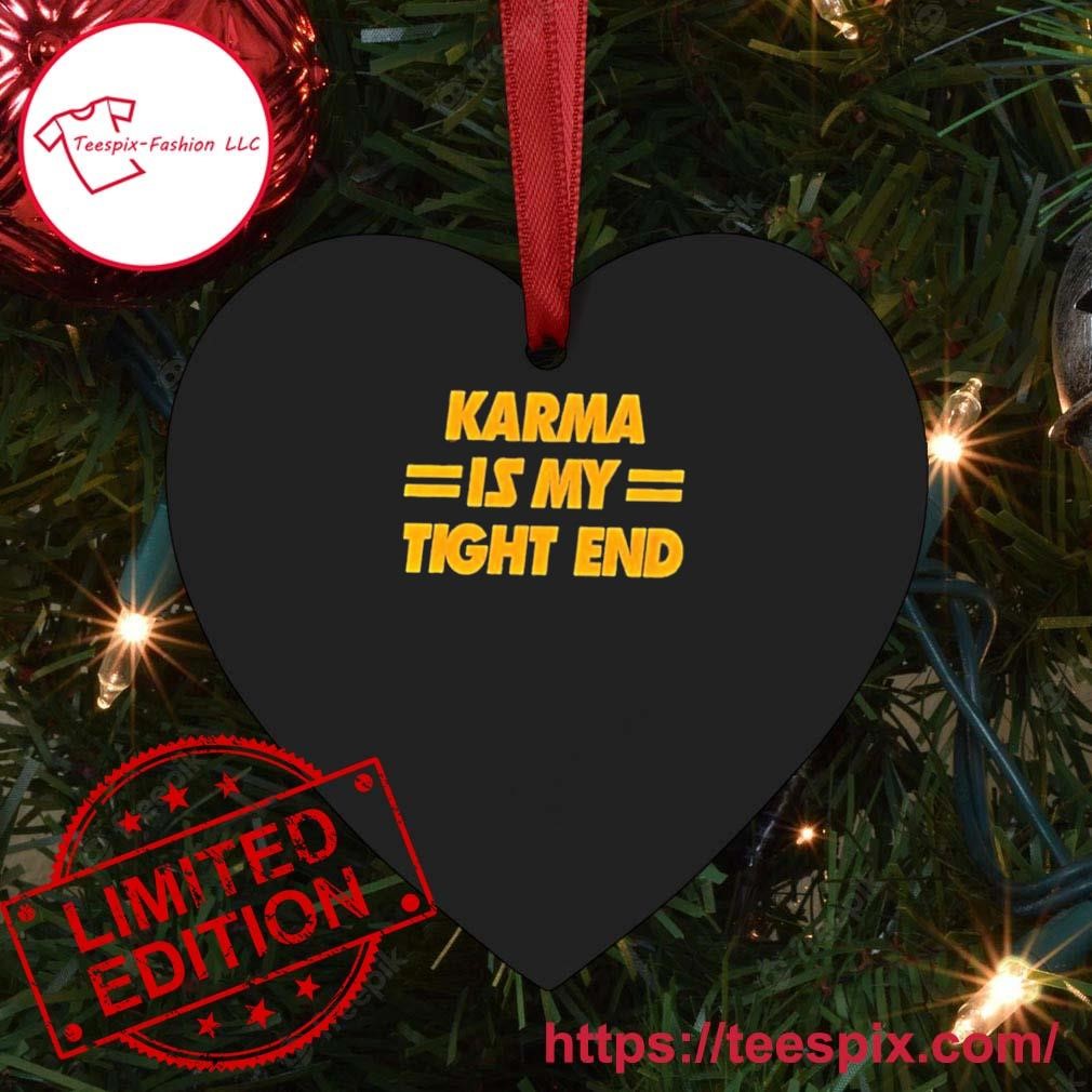 Karma Is My Tight End Kansas Ornament Heart.jpg