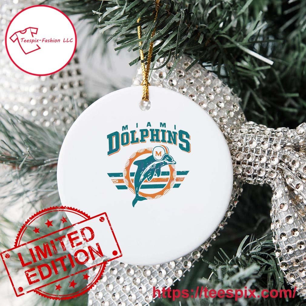 Miami Dolphins Snowflake Christmas Ornament