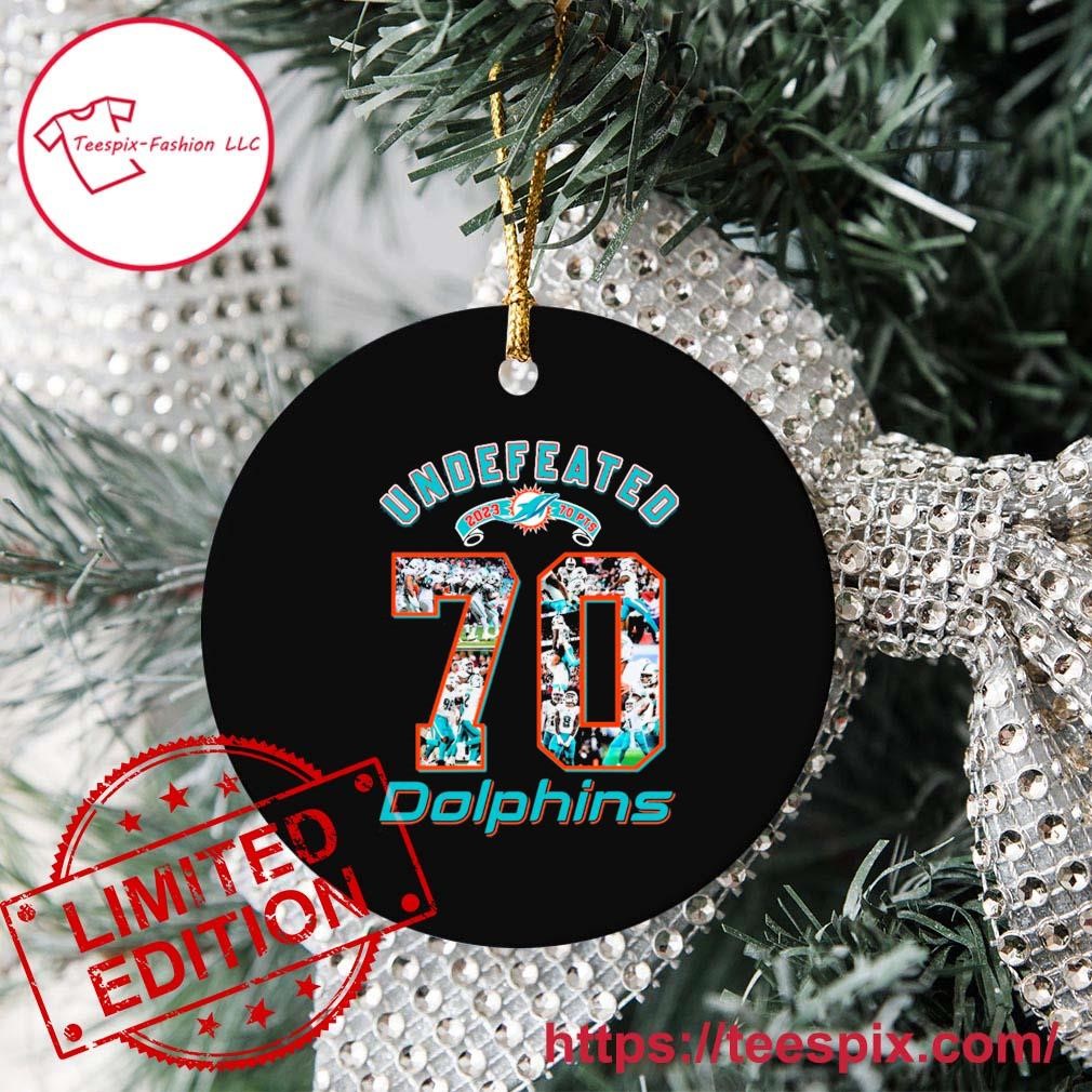 Miami Dolphins undefeated 70 points perfect season ornament tree Decoration