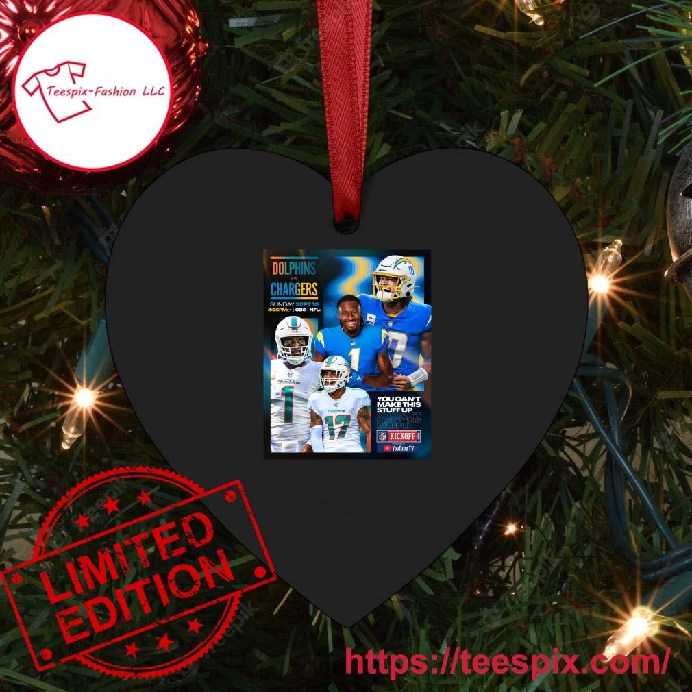 Miami Dolphins Vs Los Angeles Chargers 2023 NFL Kickoff Ornament - Teespix  - Store Fashion LLC