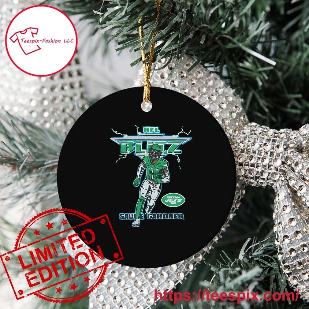 NFL New York Jets Personalized Glass Ornament