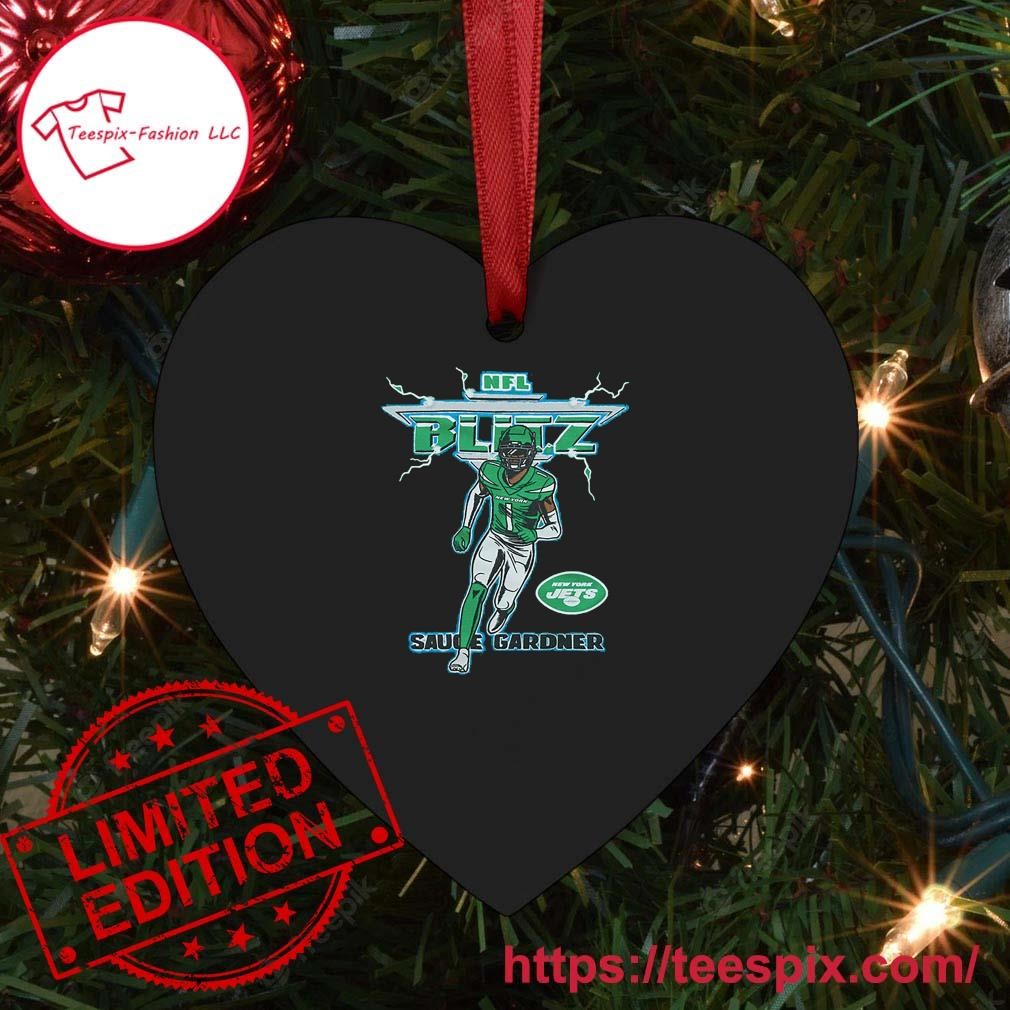 NFL Blitz New York Jets Sauce Gardner Ornament - Teespix - Store Fashion LLC