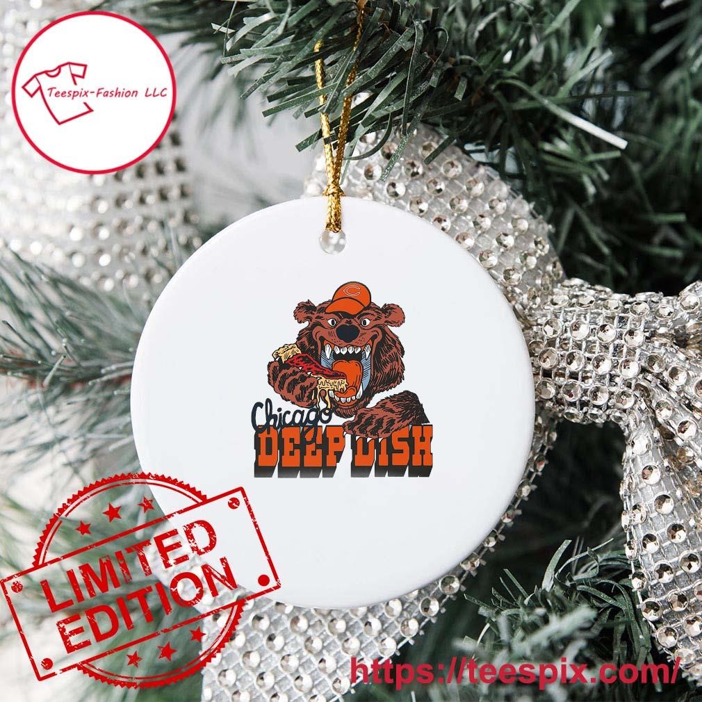 NFL Flavortown Chicago Bears Chicago Deep Dish Ornament - Teespix