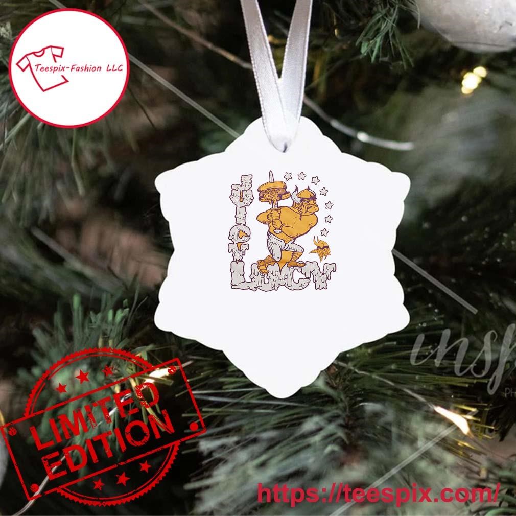 Minnesota Vikings Snoopy Christmas Circle Ornament