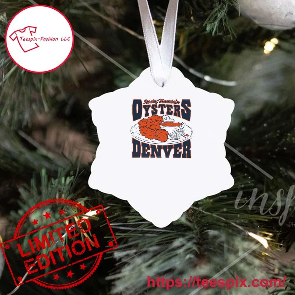 Denver Broncos Snowflake Christmas Ornament