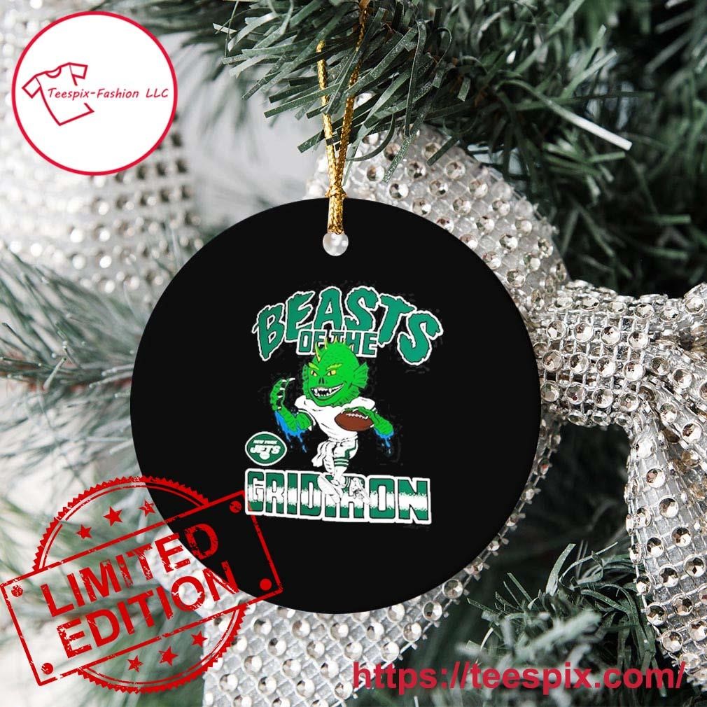 New York Jets Merry Christmas Circle Ornament