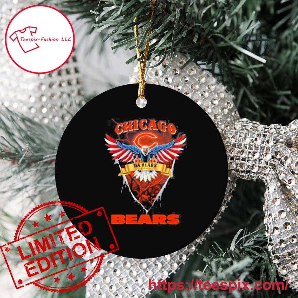 Nfl Us Eagle Da Bears Chicago Bears Ornament - Teespix - Store Fashion LLC