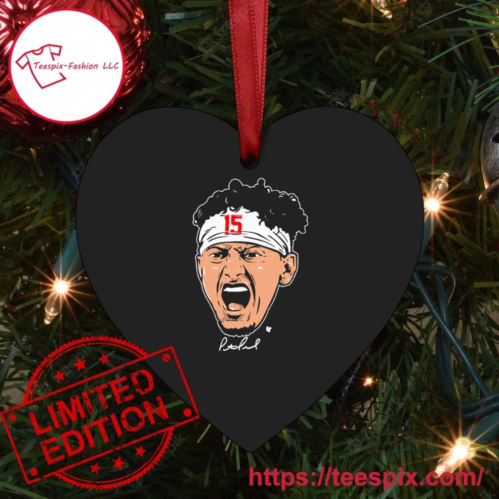 Patrick Mahomes Swag Head Ornament Heart.jpg