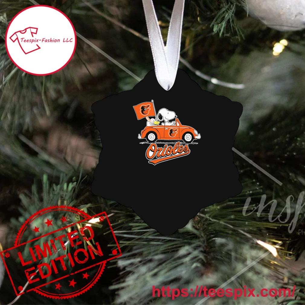 Baltimore Orioles Snoopy & Woodstock Christmas Shirt Cotton Shirt