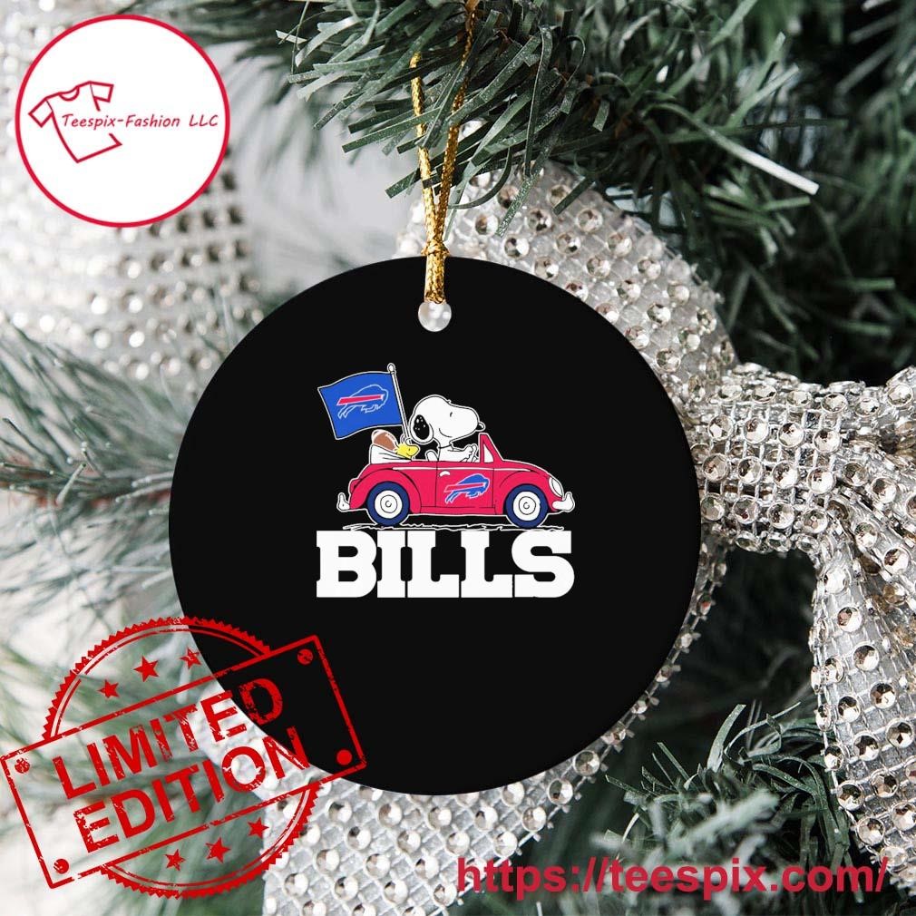 Buffalo Bills Snoopy Christmas Circle Ornament