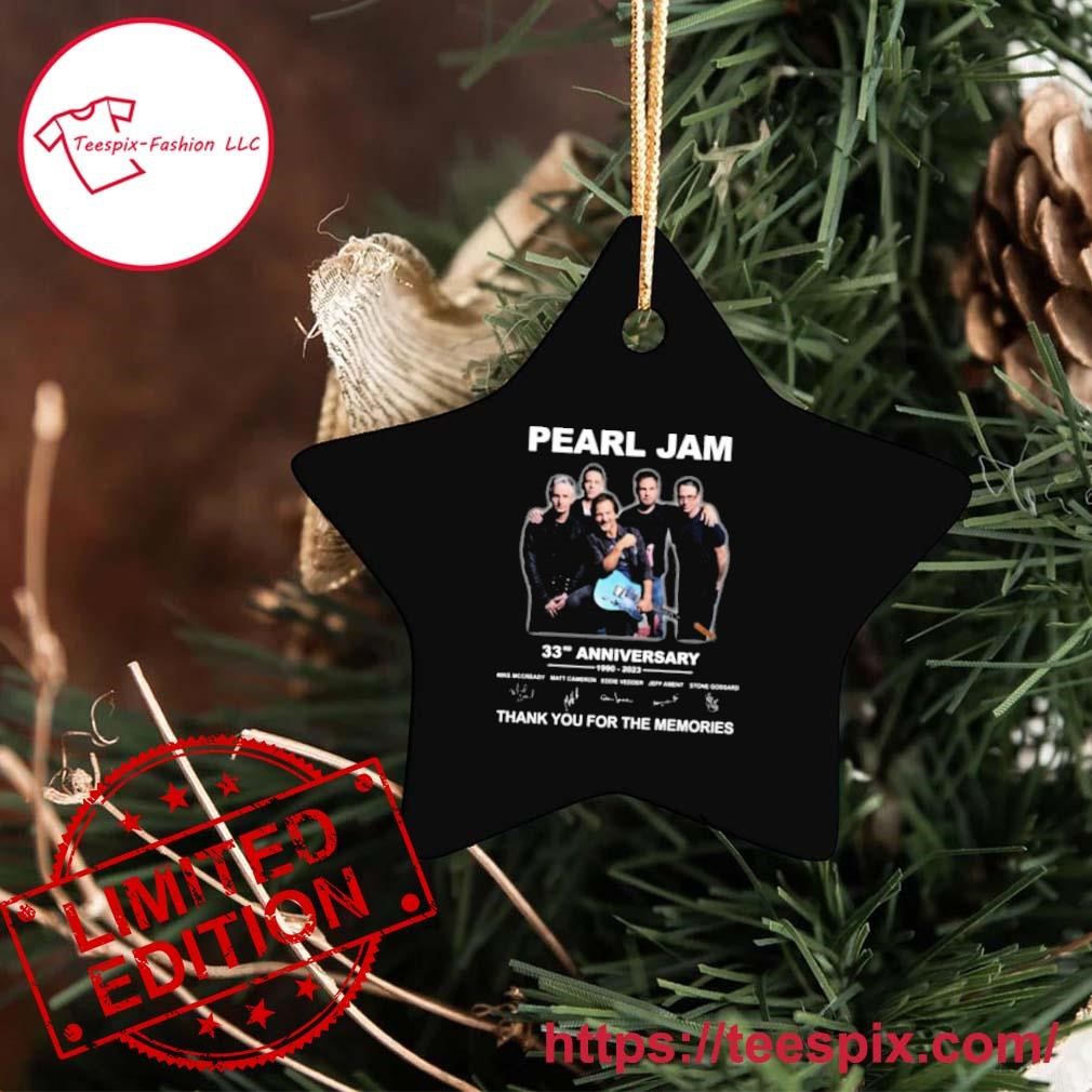 Pearl Jam 33th Anniversary 1990 – 2023 Thank You For The Memories Shirt,  hoodie, sweater, long sleeve and tank top