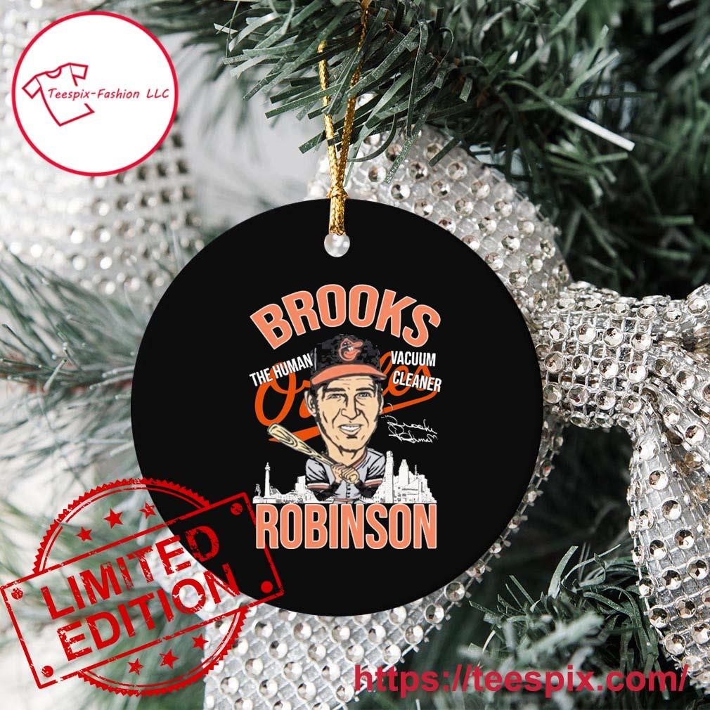 Rip Brooks Robinson The Human Vacuum Cleaner Signature Ornament