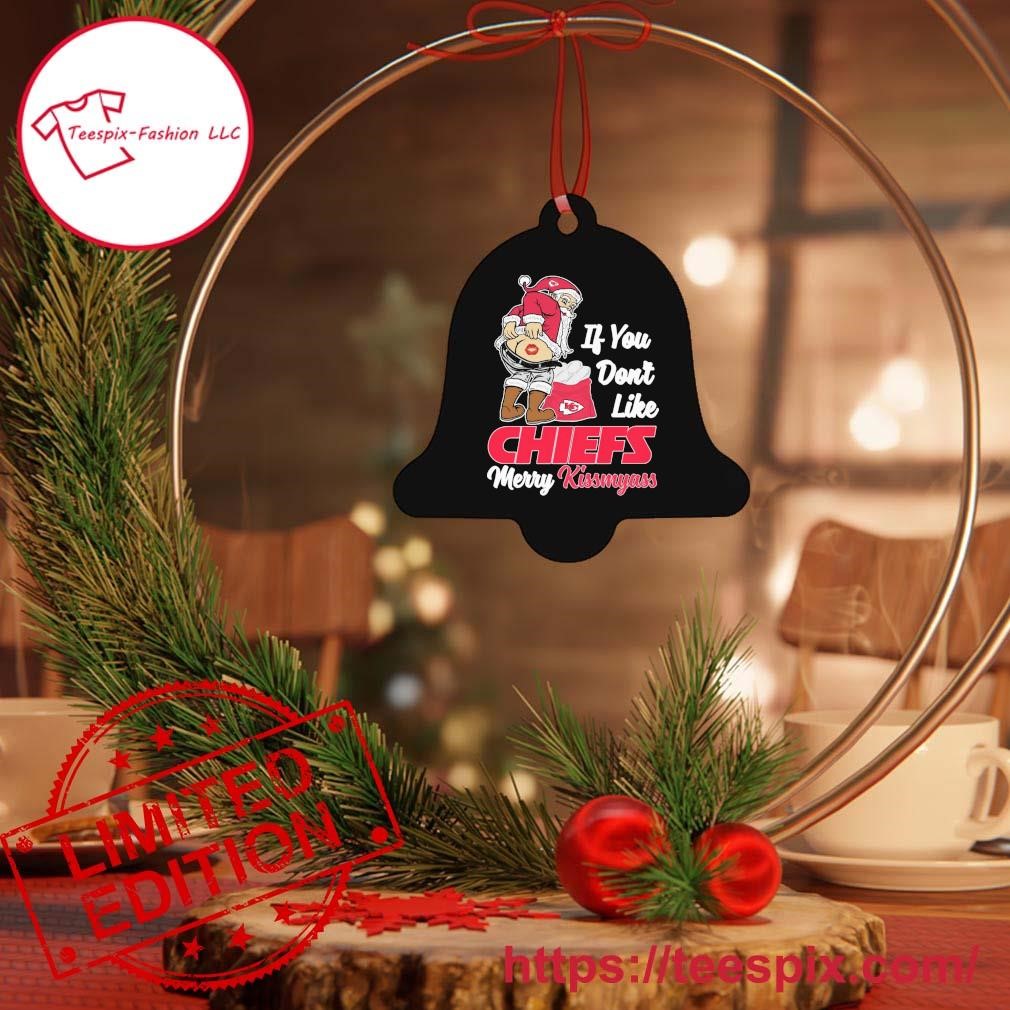 Kansas City Chiefs Merry Christmas Circle Ornament