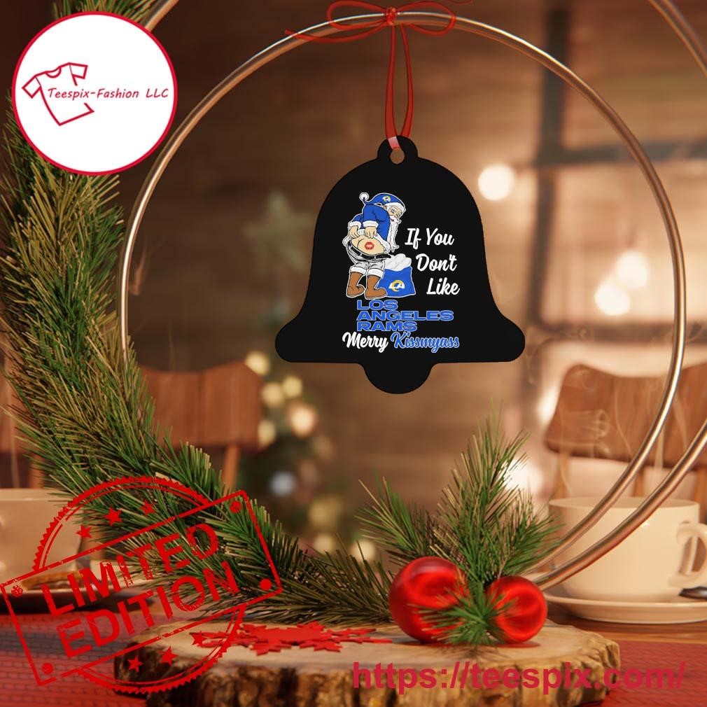 Los Angeles Rams Merry Christmas Circle Ornament