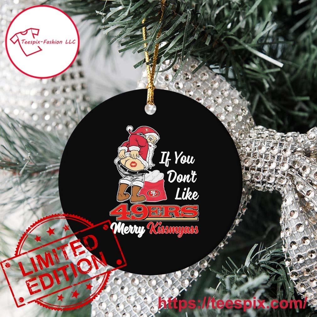 San Francisco 49ers Merry Christmas Circle Ornament