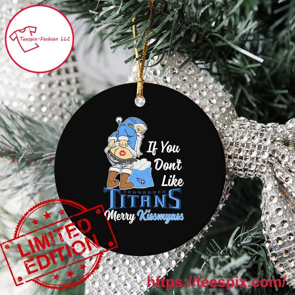 Tennessee Titans Merry Christmas Circle Ornament