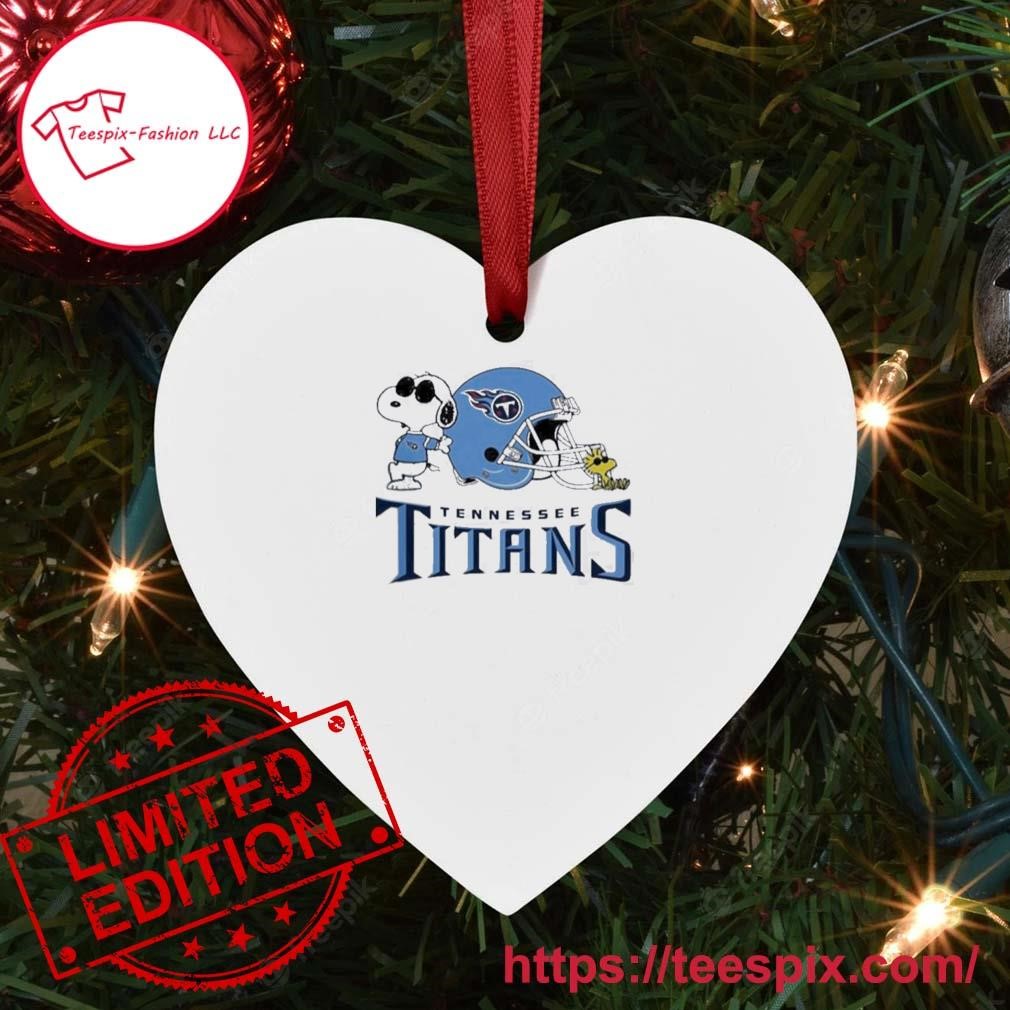 Tennessee Titans Snoopy And Woodstock Football Helmet Logo Ornament -  Teespix - Store Fashion LLC