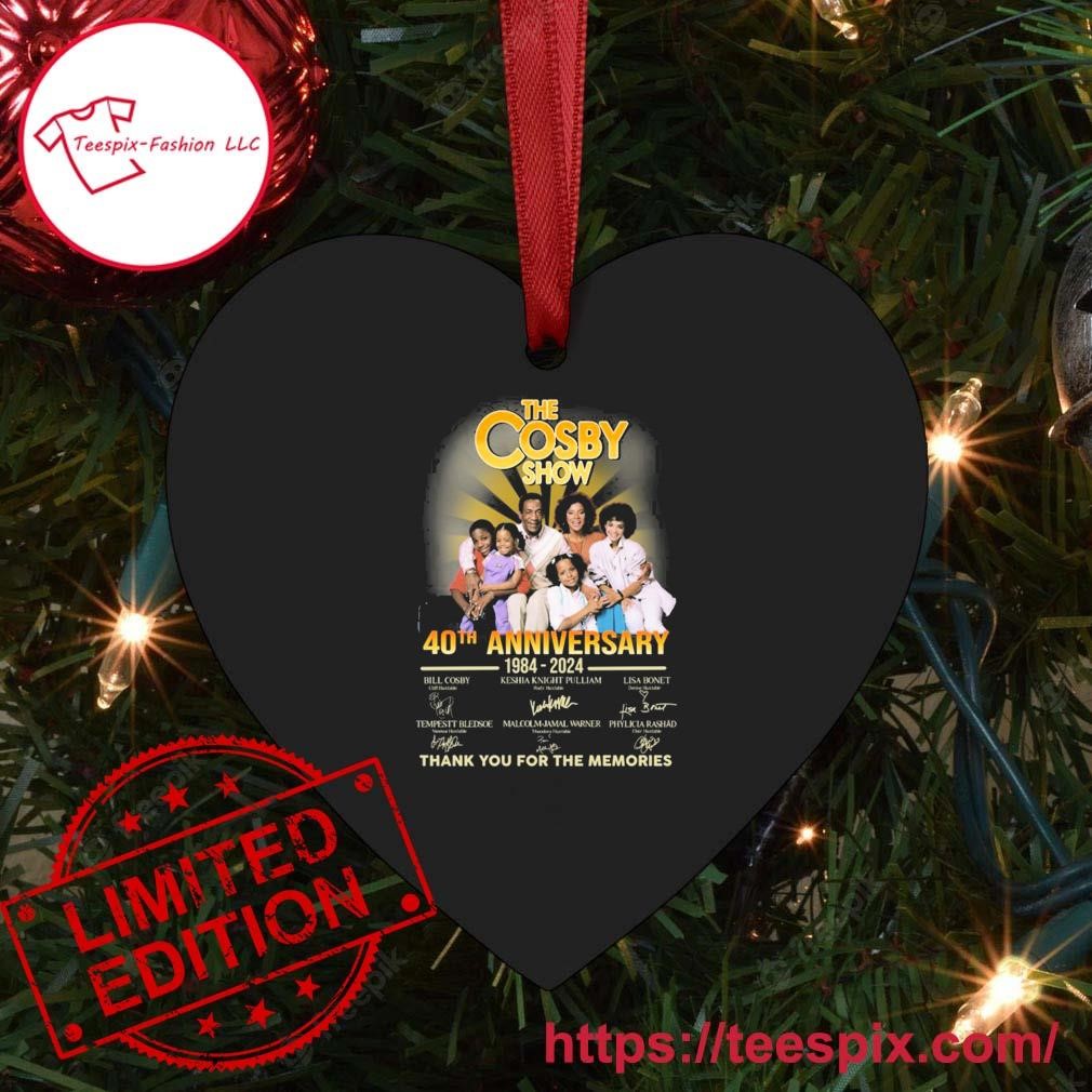 The Cosby Show 40th Anniversary 1984-2024 Thank You For The Memories  Signatures Ornament - Teespix - Store Fashion LLC