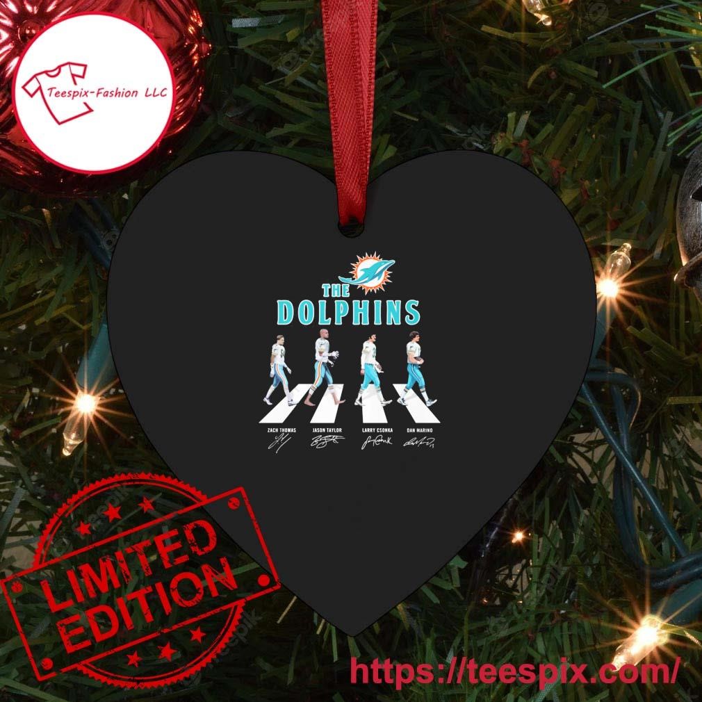 The Miami Dolphins Team Abbey Road Christmas Signatures Shirt, hoodie,  sweater, long sleeve and tank top