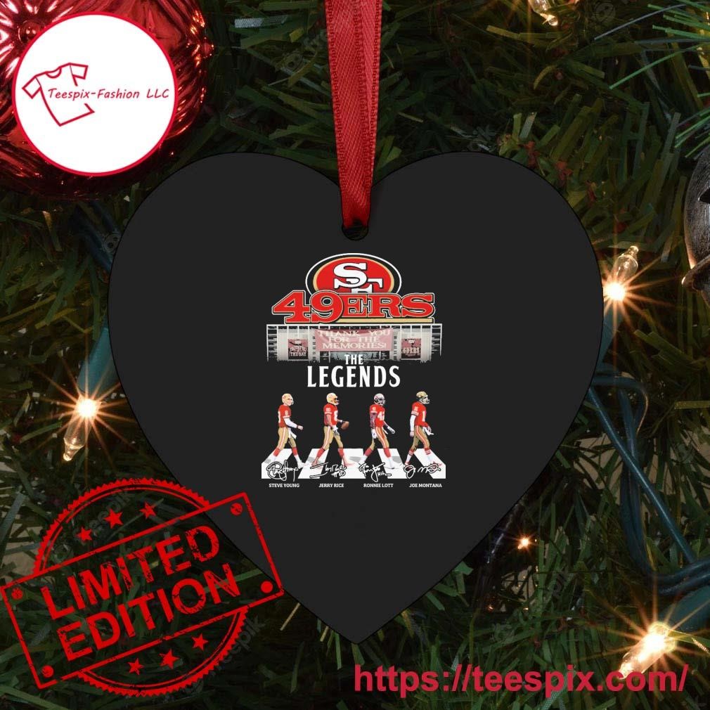 NFL San Francisco 49ers Legends Team Signatures Ornament - Teespix