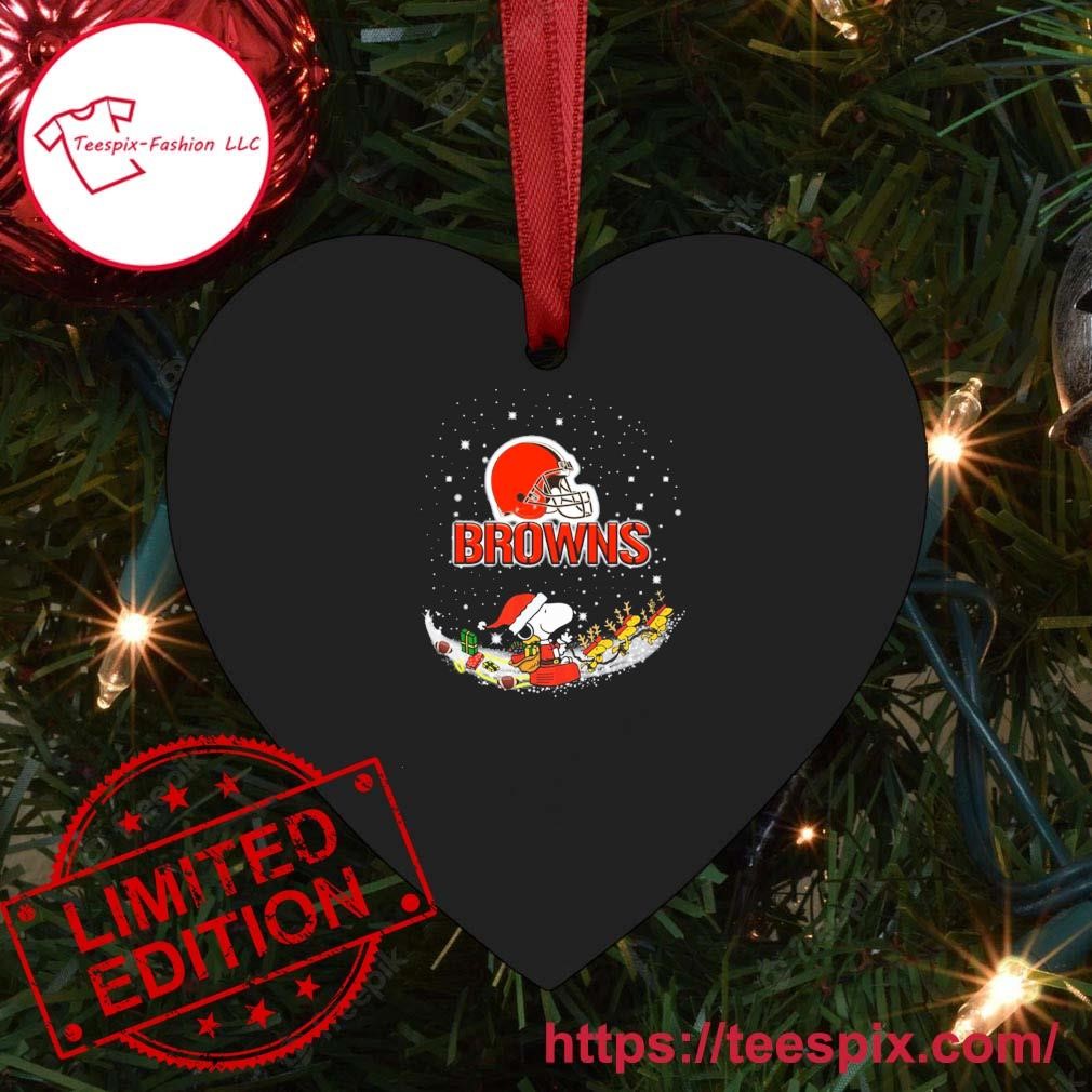 Snoopy The Peanuts Cleveland Browns Christmas 2022 Ornament