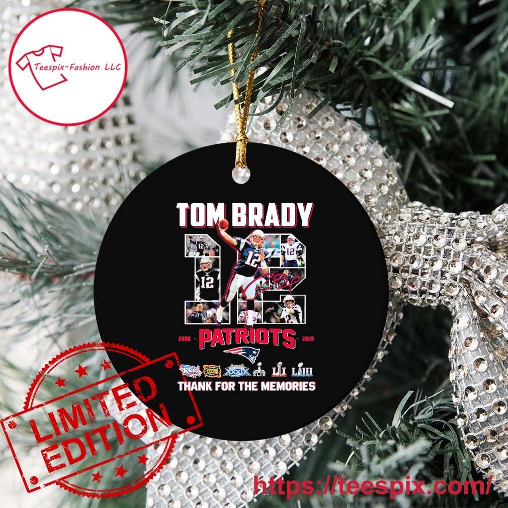 Tom brady 12 2000-2020 thank you for the memories shirt