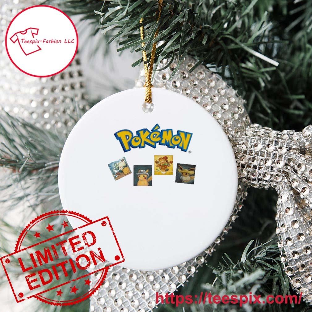 Pokemon x Van Gogh Museum Eevee Art Inspired By Van Gogh Christmas Tree  Decorations Ornament - Mugteeco