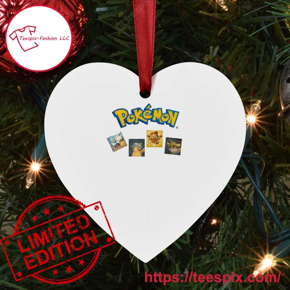 Pokemon x Van Gogh Museum Eevee Art Inspired By Van Gogh Christmas Tree  Decorations Ornament - Mugteeco