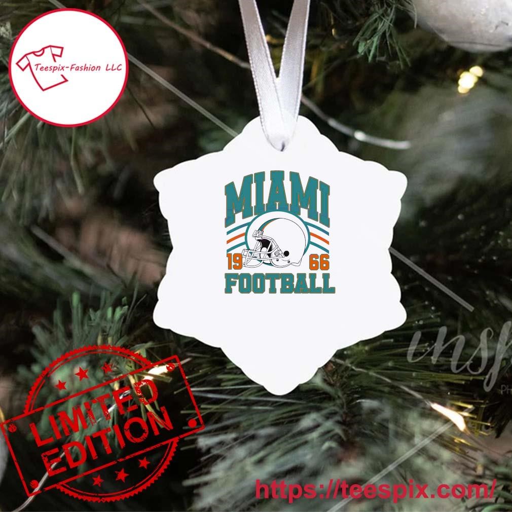 Miami Dolphins NFL Football Helmet Christmas Ornament 