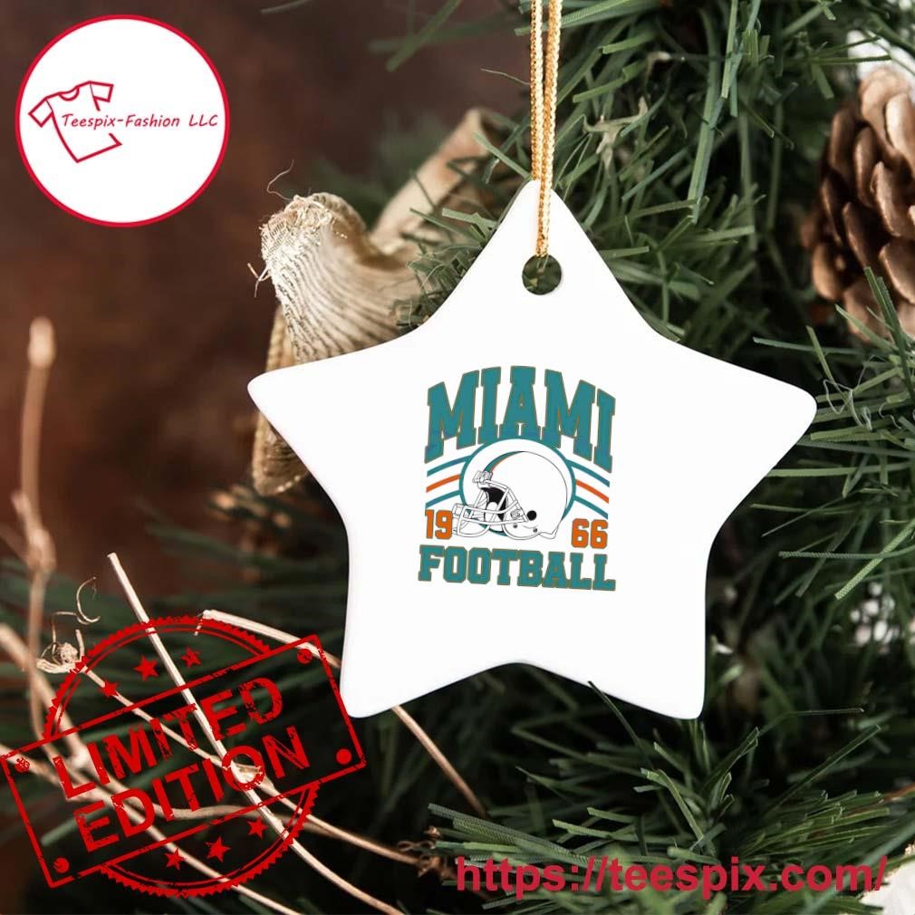 Miami Dolphins NFL Football Helmet Christmas Ornament 