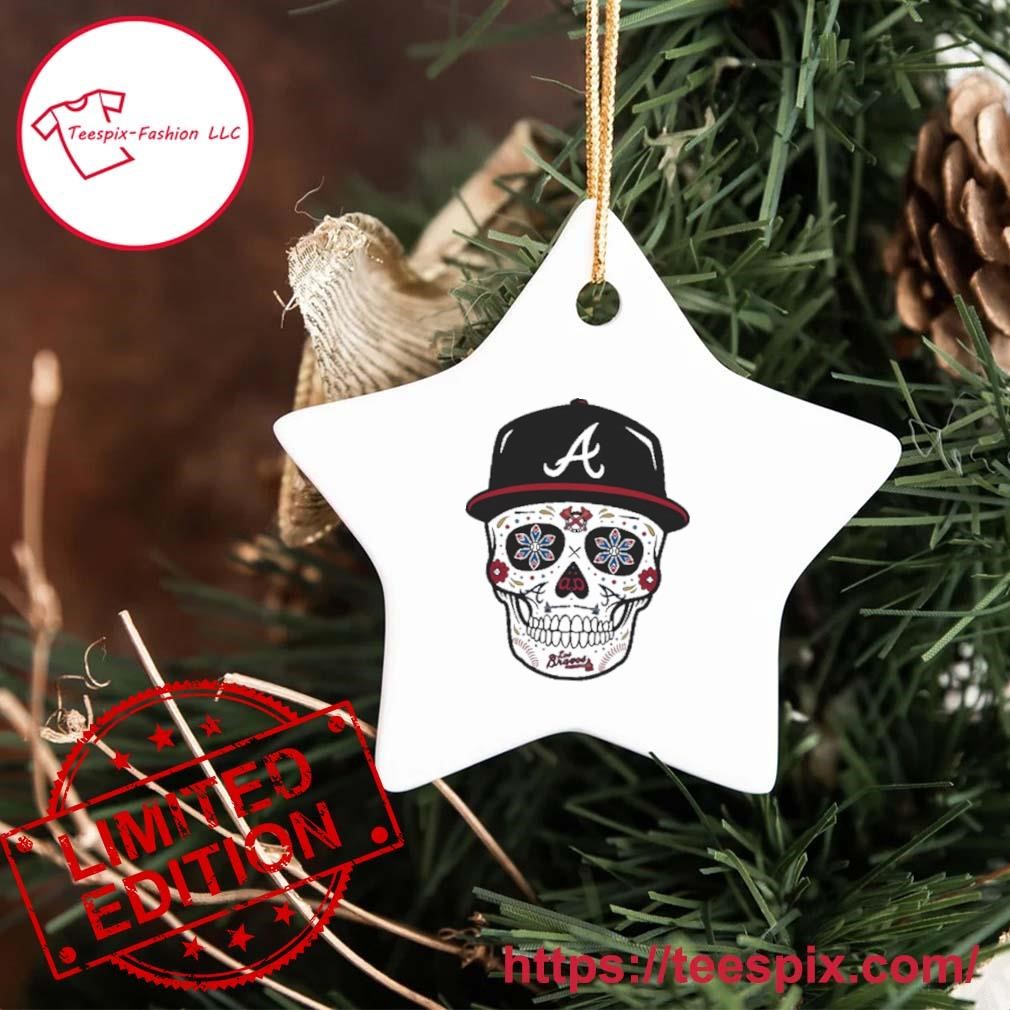 Atlanta Braves Sugar Skull Collection Ornament Custom Name - Teespix -  Store Fashion LLC