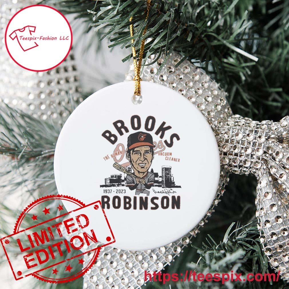 Rip Brooks Robinson The Human Vacuum Cleaner Signature Ornament