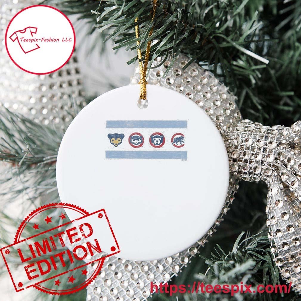 Personalized Hand Painted Chicago Cubs Shirt Ornament 