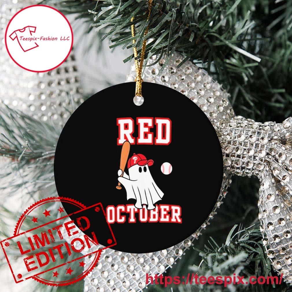 Phillies red October ghost ornament tree Decoration