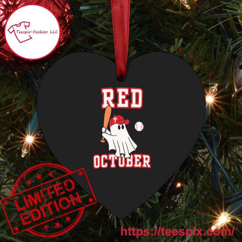 Phillies red October ghost ornament tree Decoration