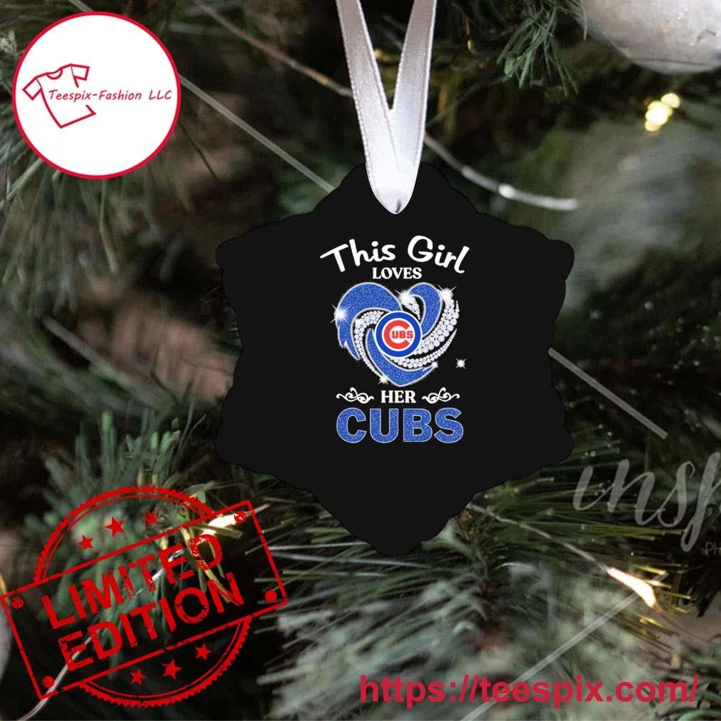 Personalized Hand Painted Chicago Cubs Shirt Ornament 