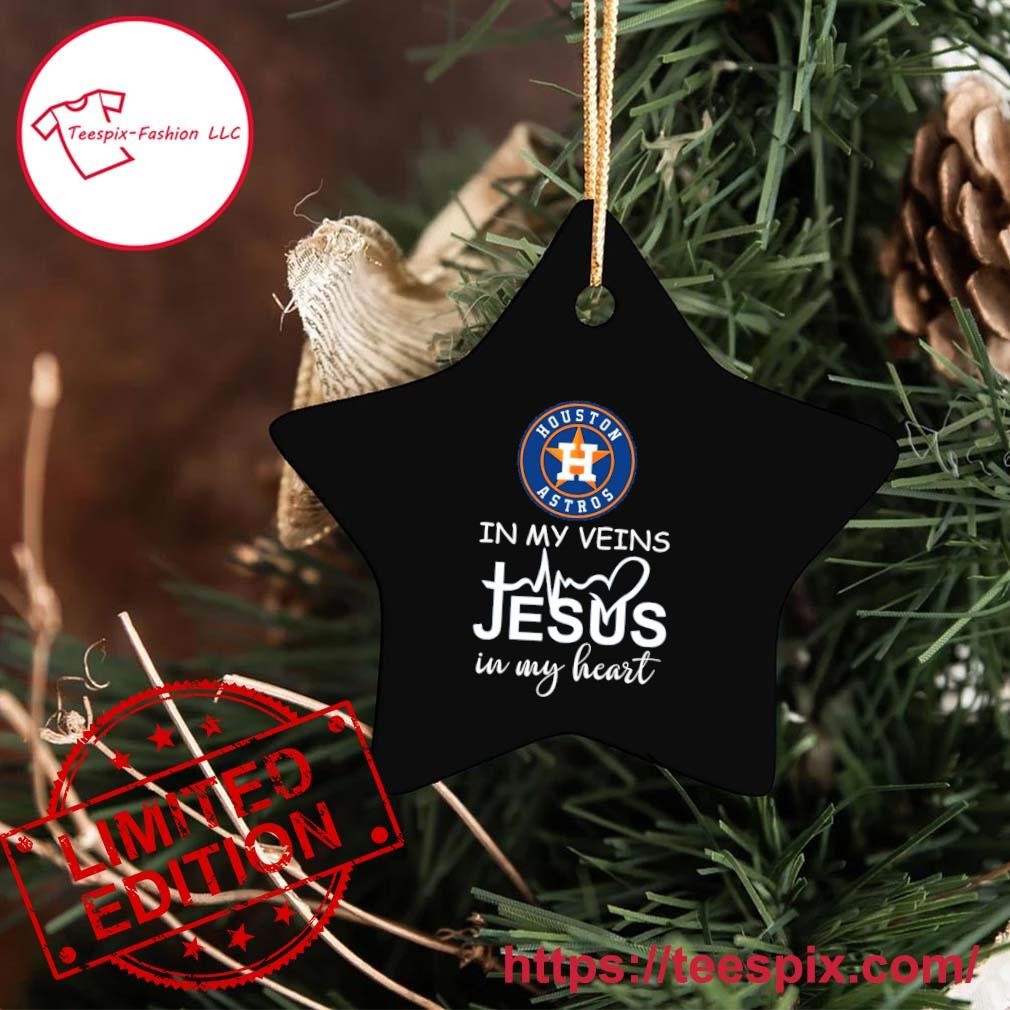 Houston astros october in my veins Jesus in my heart 2023 T-Shirt