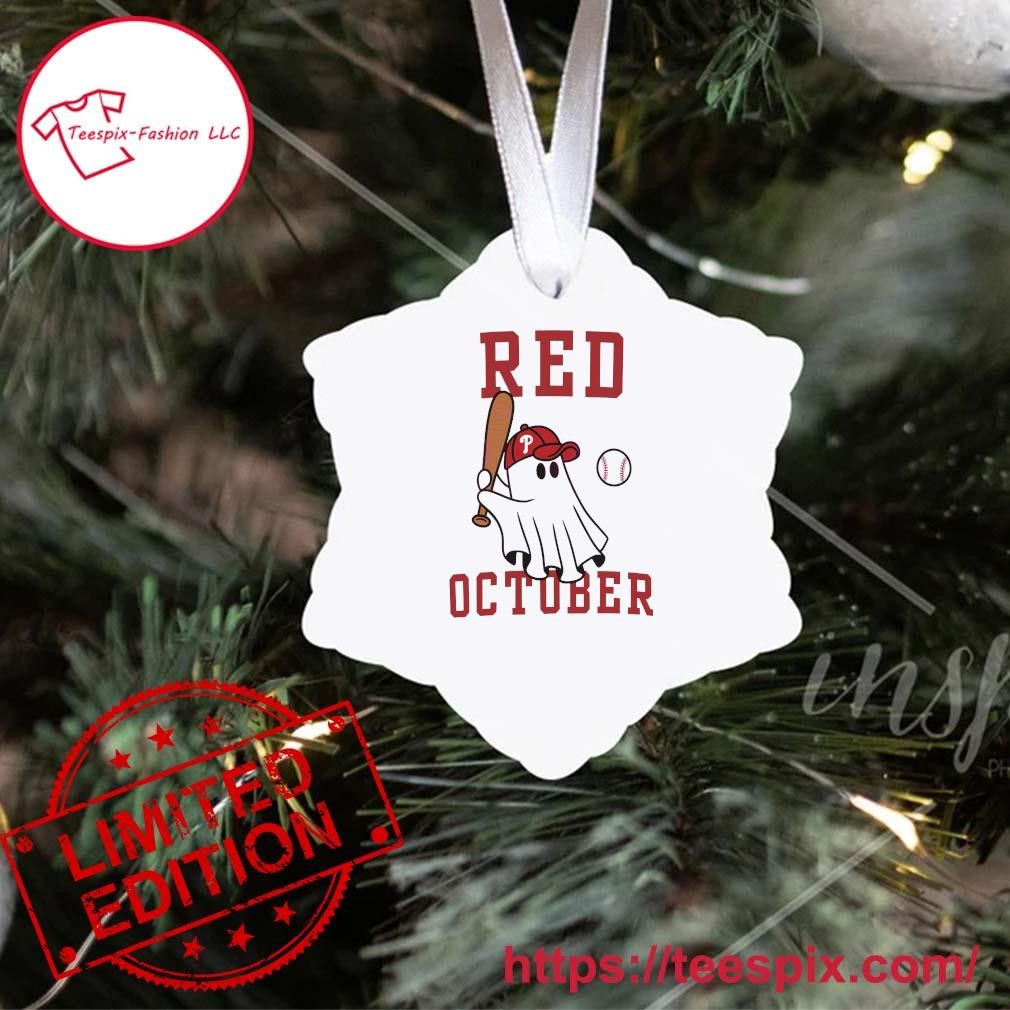 Phillies red October ghost ornament tree Decoration