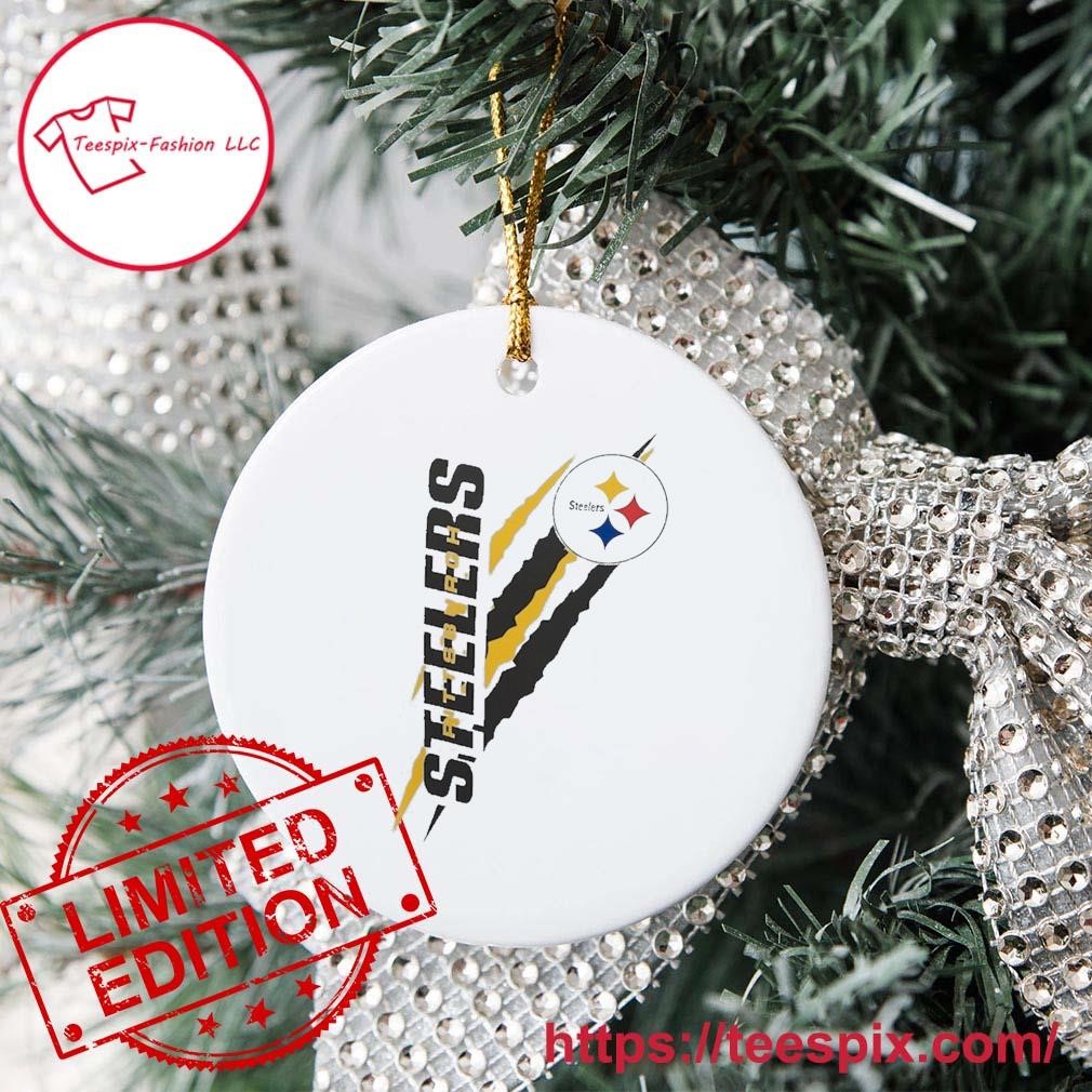 Pittsburgh Steelers Starter Color Scratch Logo Ornament Custom Name