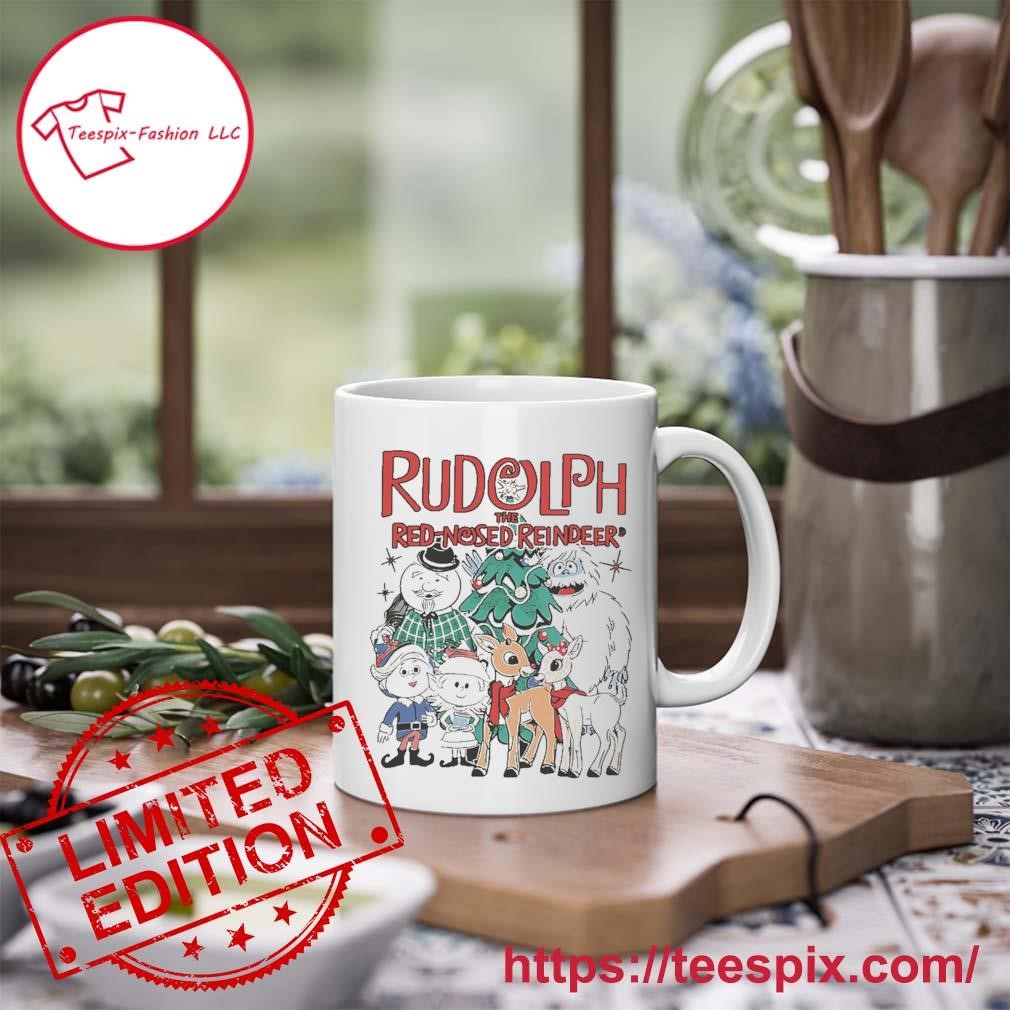 Red-Nosed Reindeer Personalized Christmas Mugs