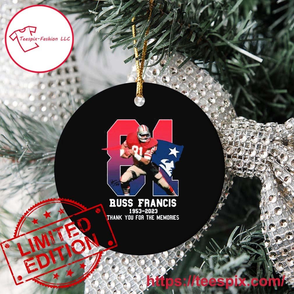 New England Patriots Merry Christmas Circle Ornament