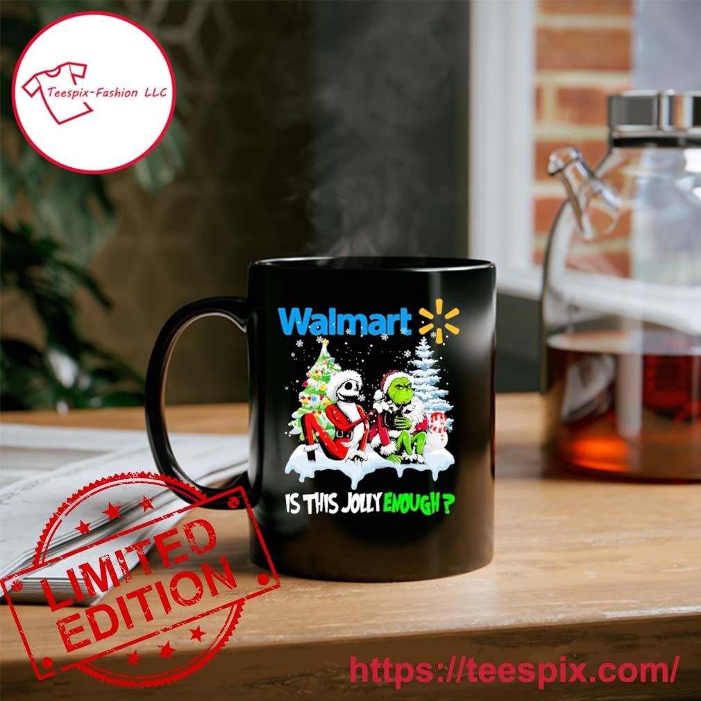 Is This Jolly Enough Grinch Funny Christmas Mug Gift For Family - Jolly  Family Gifts