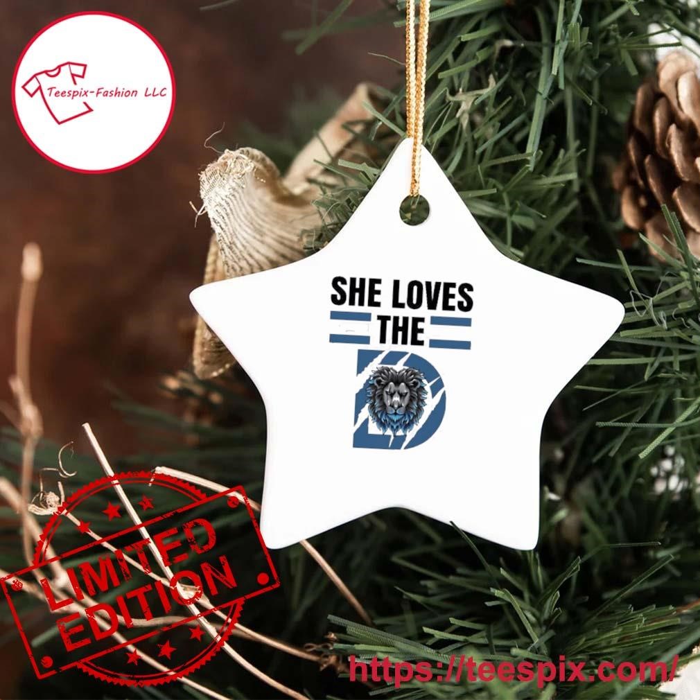 Detroit Lions Love Christmas Tree 2023 Ornament - Teespix - Store Fashion  LLC