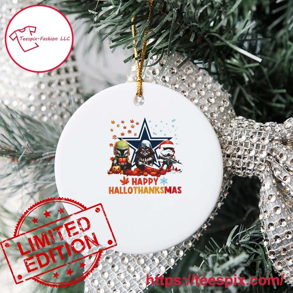 Dallas Cowboys Christmas Merry Christmas Circle Ornament